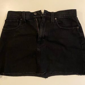 Madewell Black Denim Skirt Size 29